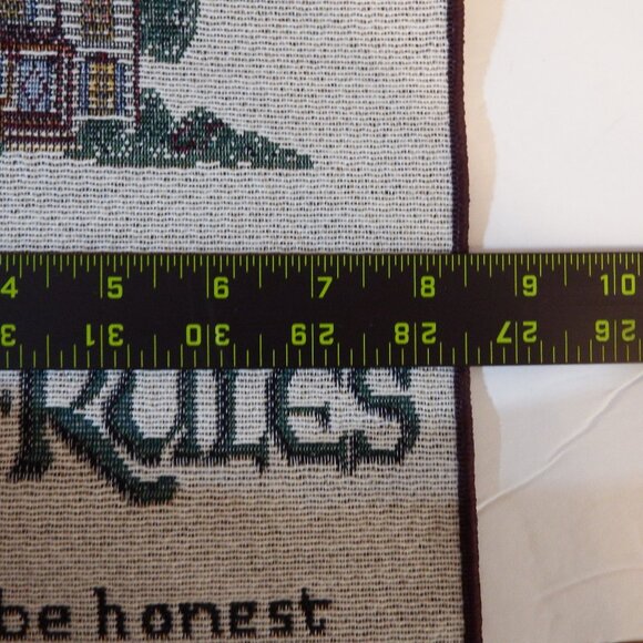 Tapestry Banner containing the HOME RULES - Picture 5 of 7